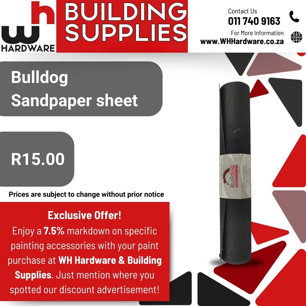 WH Hardware_Bulldog Sandpaper sheet